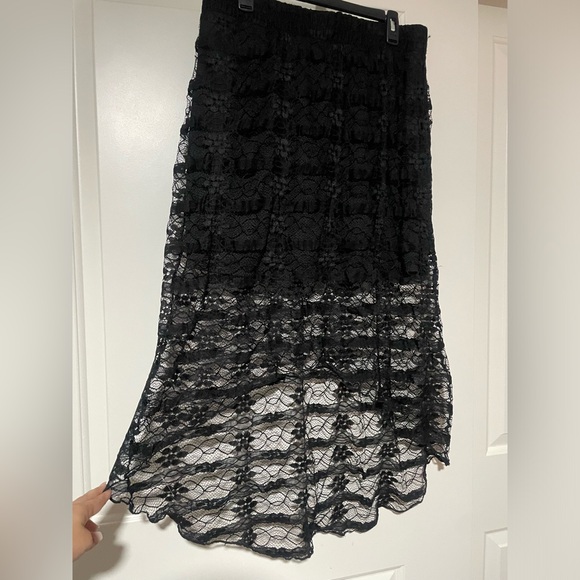 NOBO Dresses & Skirts - ▪️Black Lace High Low Skirt▪️